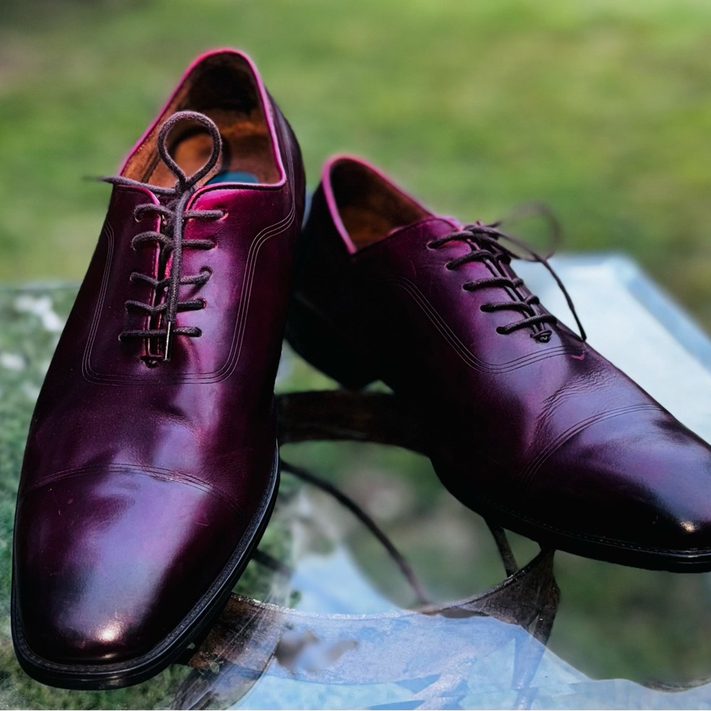 Kenneth Cole  Awareness Deep Burgundy Oxfords sz 10